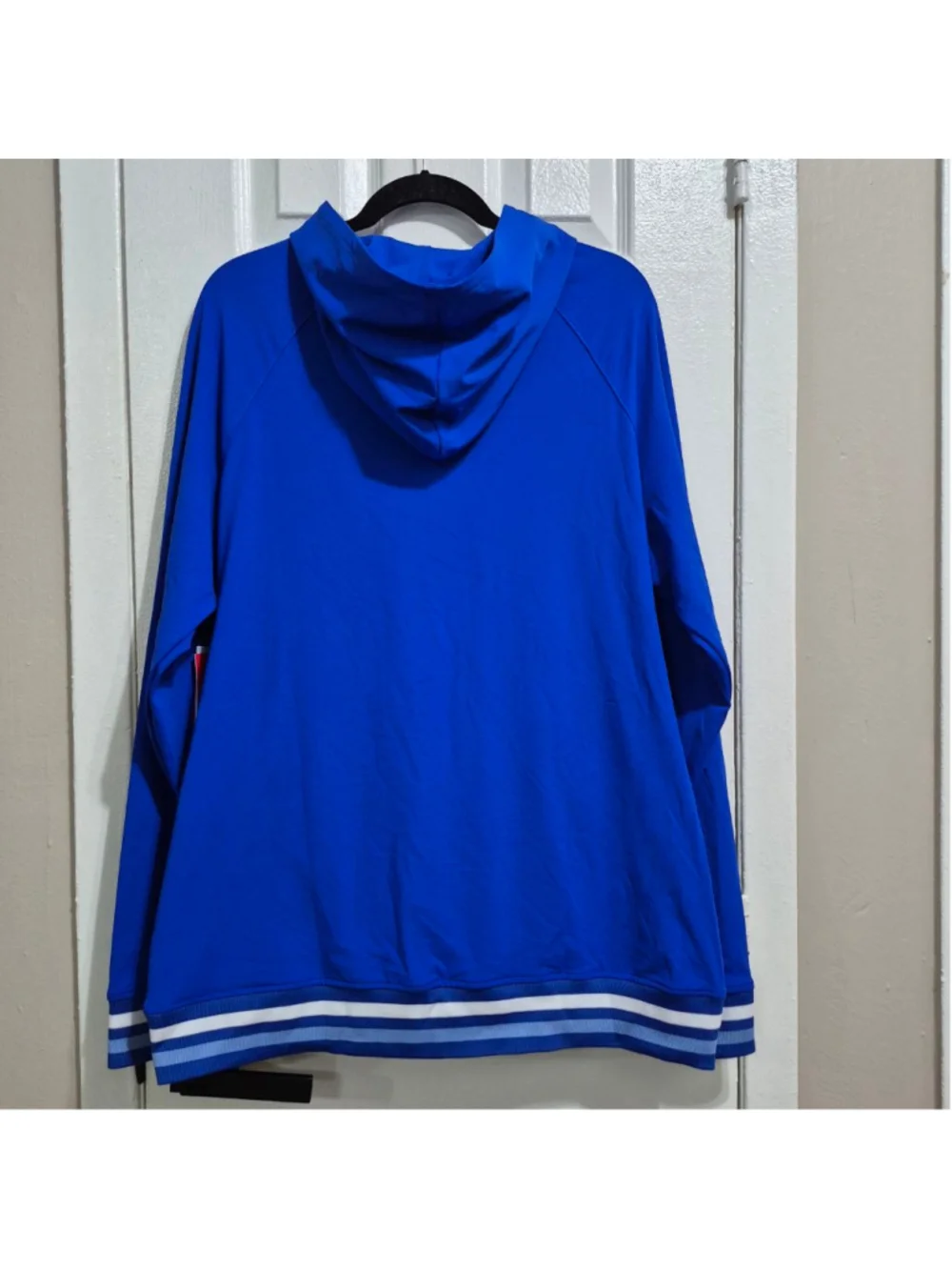 Men's REDVANLY Blue Seales Hoodie XL with White Stripes